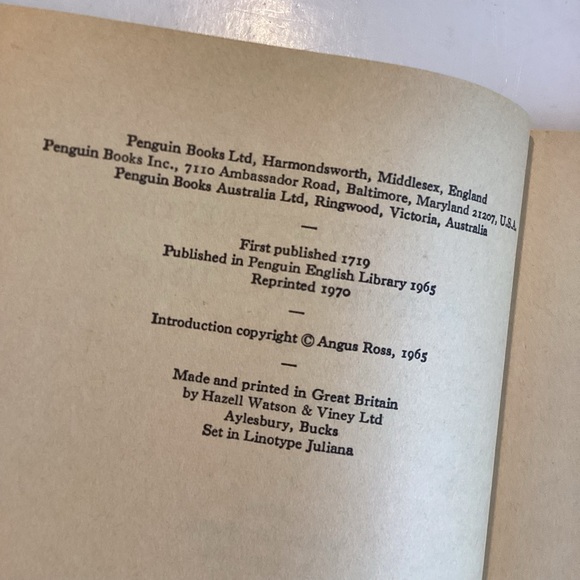 4 /💲20 🤑 1970 Robinson Crusoe book - Picture 3 of 5